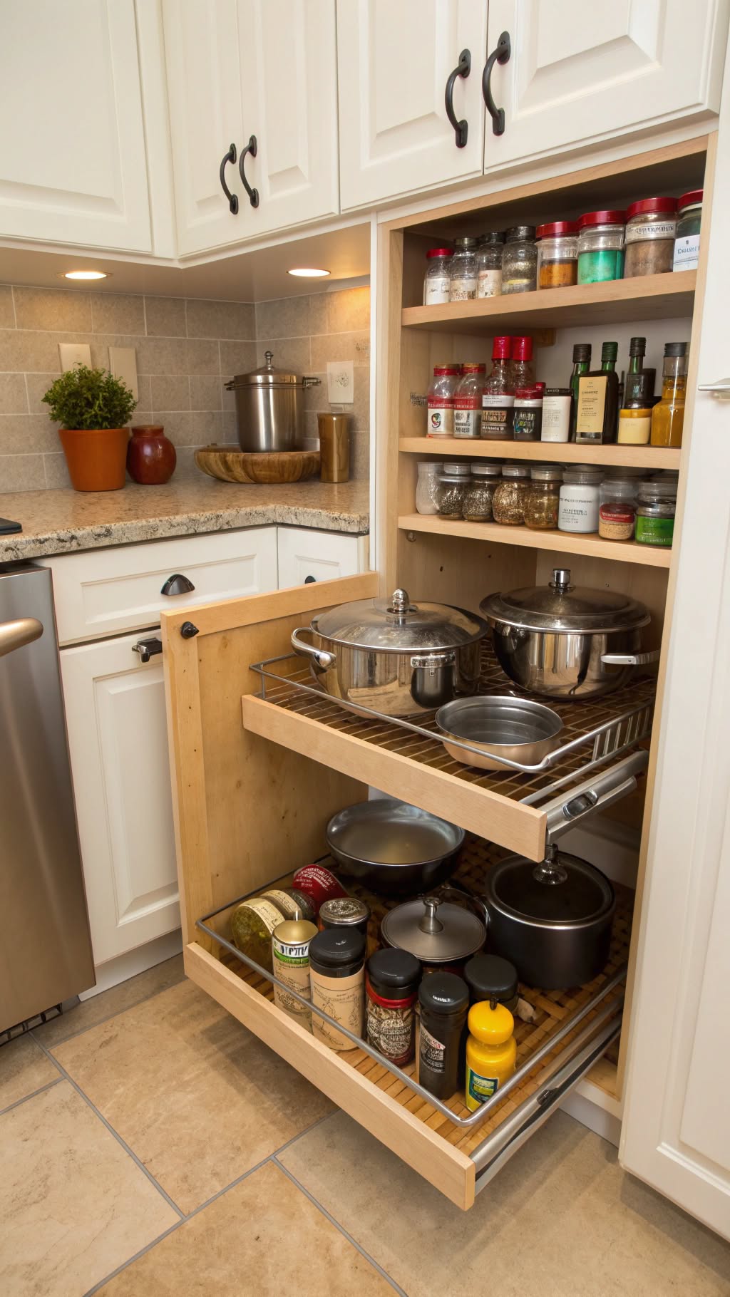 5. Incorporate Pull-Out Shelves