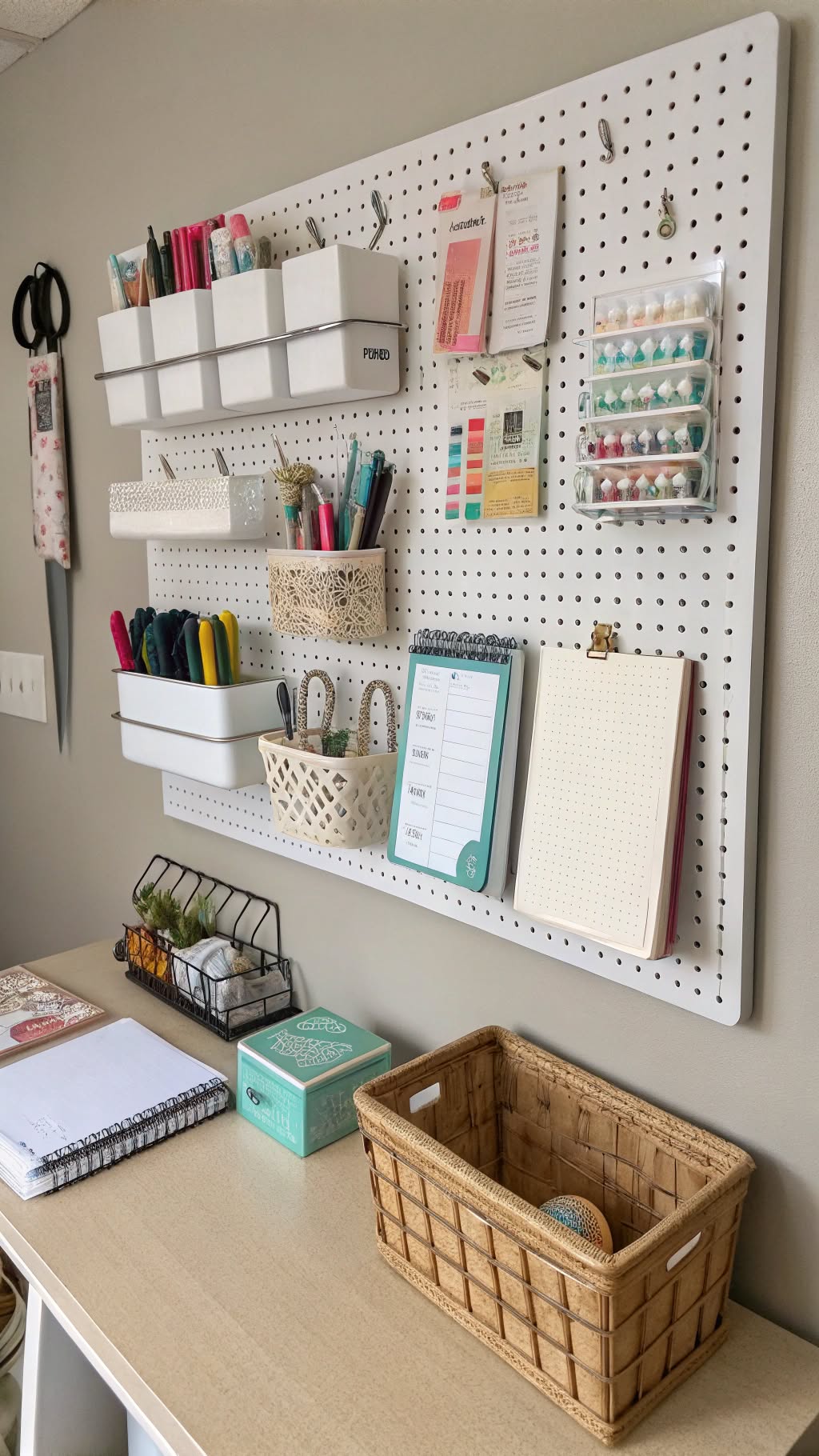 5. Use a Pegboard for Organization