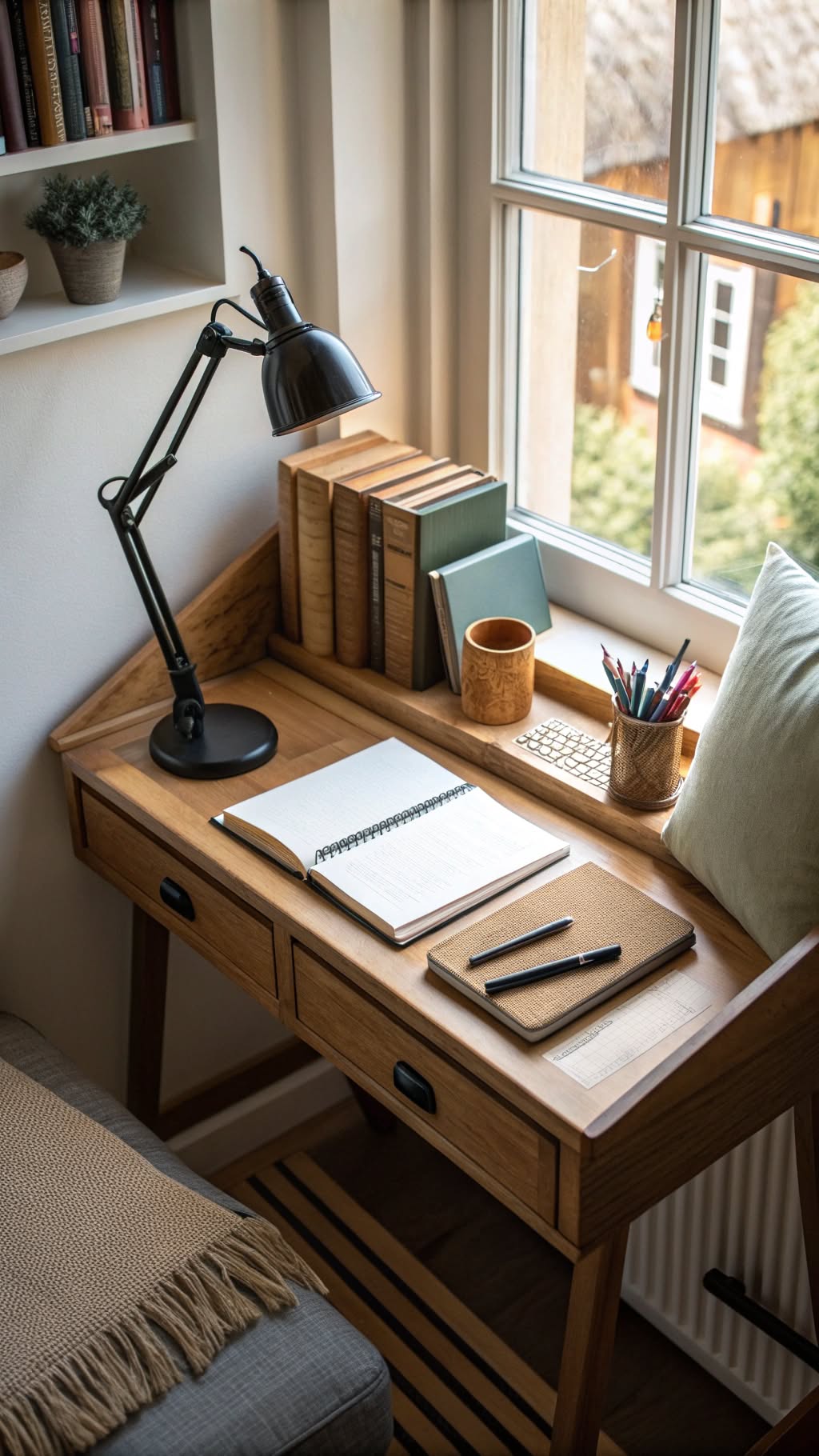 6. Compact Writing Desk for Simple Needs