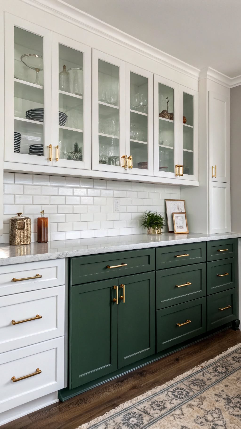6. Mix and Match Cabinet Colors for a Custom Look