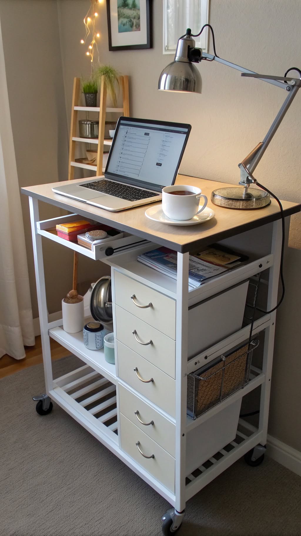 6. Use a Kitchen Island or Cart