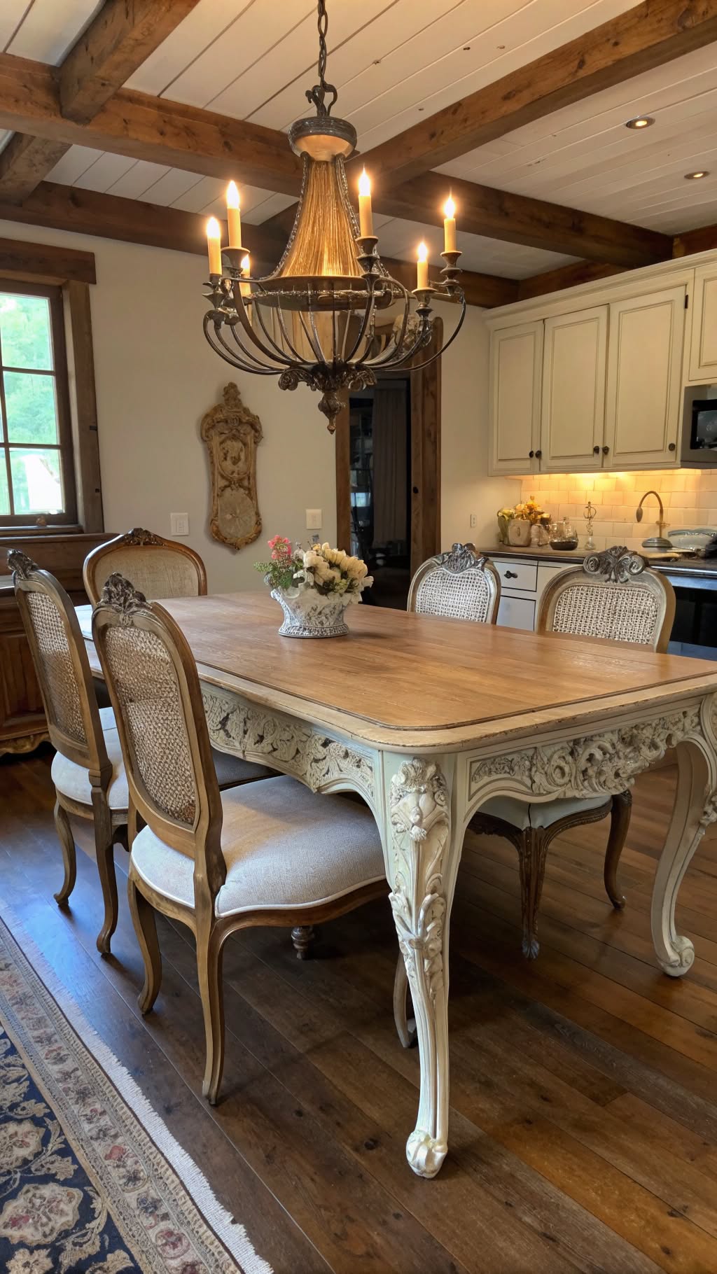 7. Antique French Provincial Table