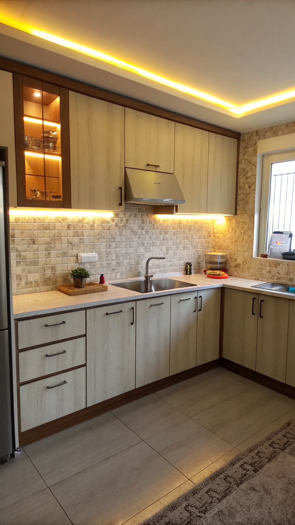 7. Choose Cabinets with Built-In Lighting