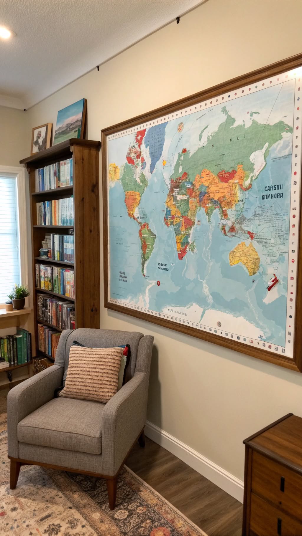 7. Display a World Map for Inspiration