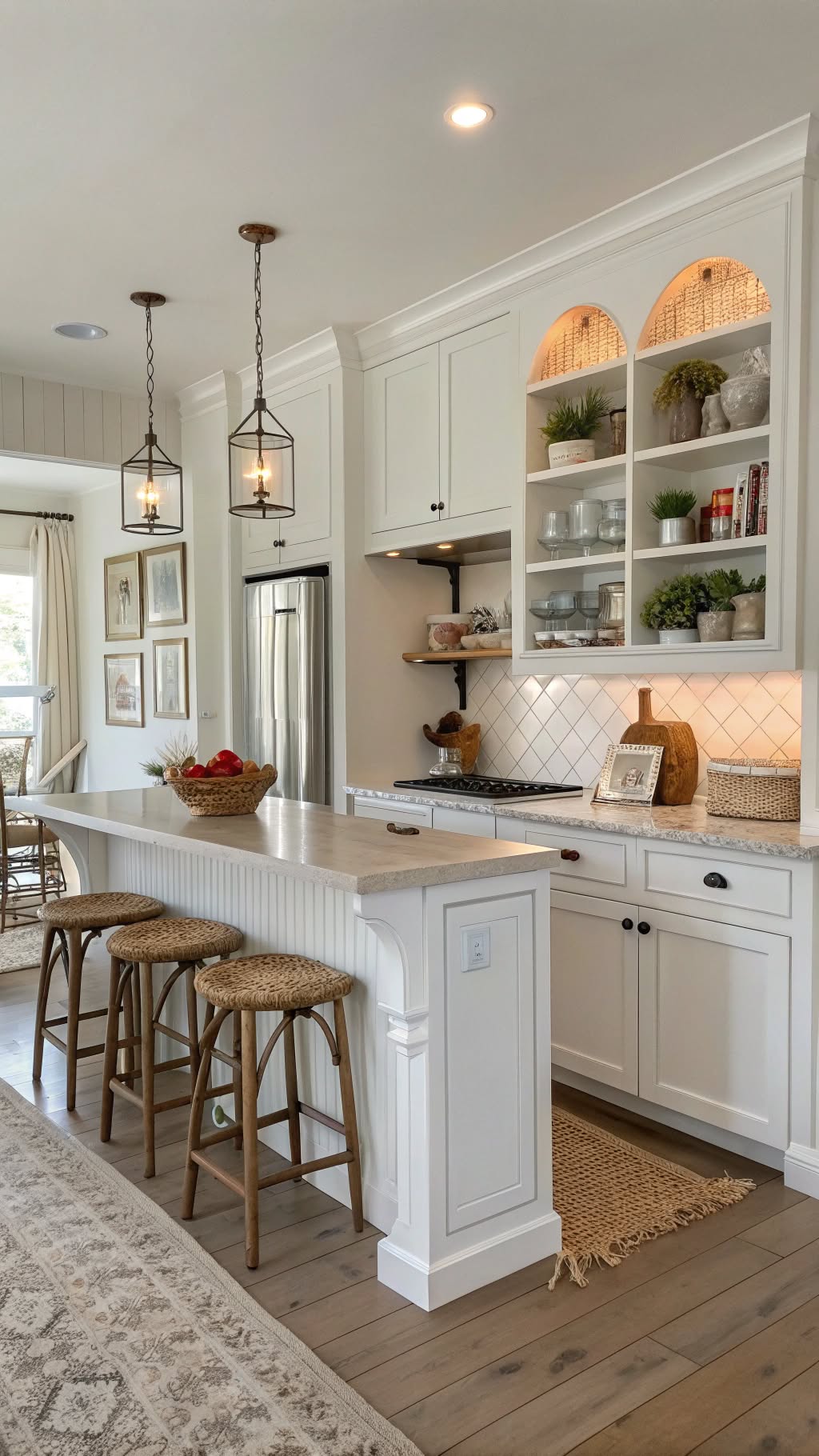 7. The Kitchen with a Built-In Breakfast Bar