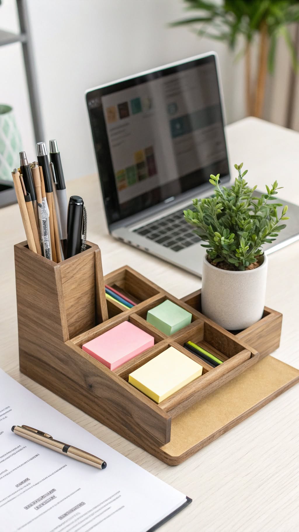 7. Use a Desk Organizer