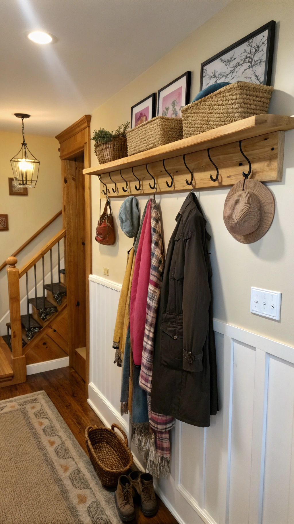 8. Hang a Peg Rail for Storage