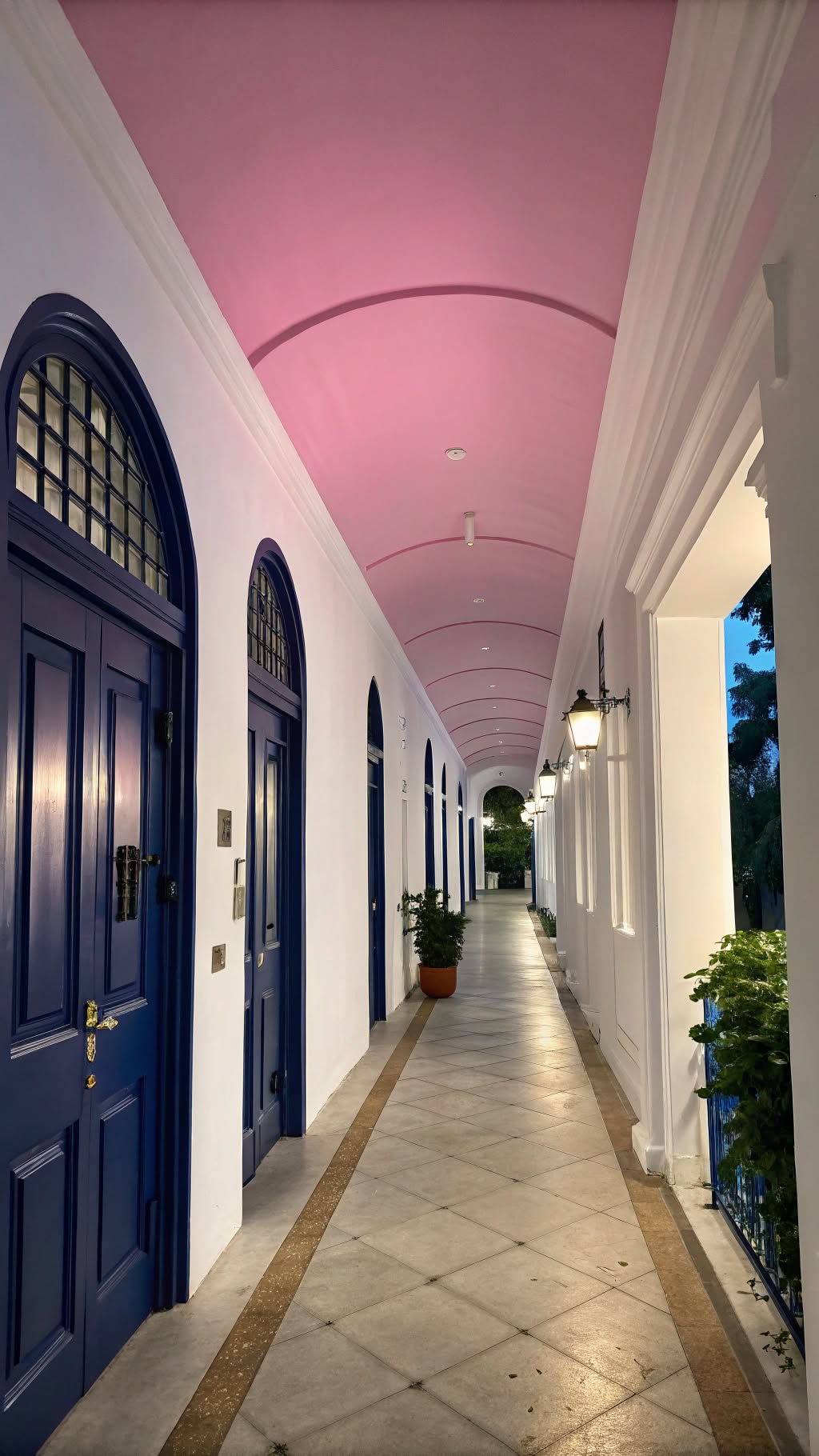 9. Paint the Ceiling or Doors for a Pop of Color