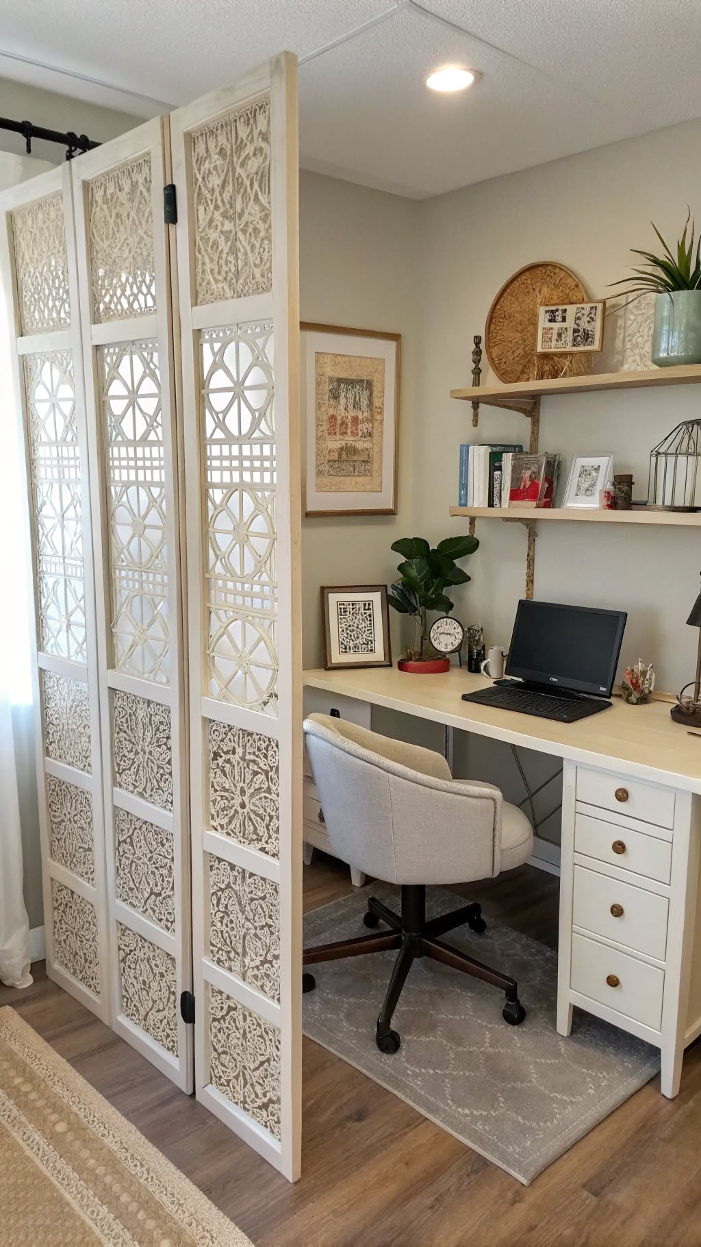 9. Use a Room Divider for Privacy