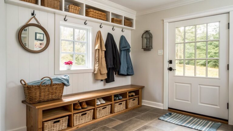 20 Mudroom Entryway Organization Ideas On A Budget
