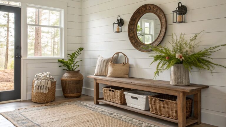 30 Farmhouse Entryway Ideas On A Budget