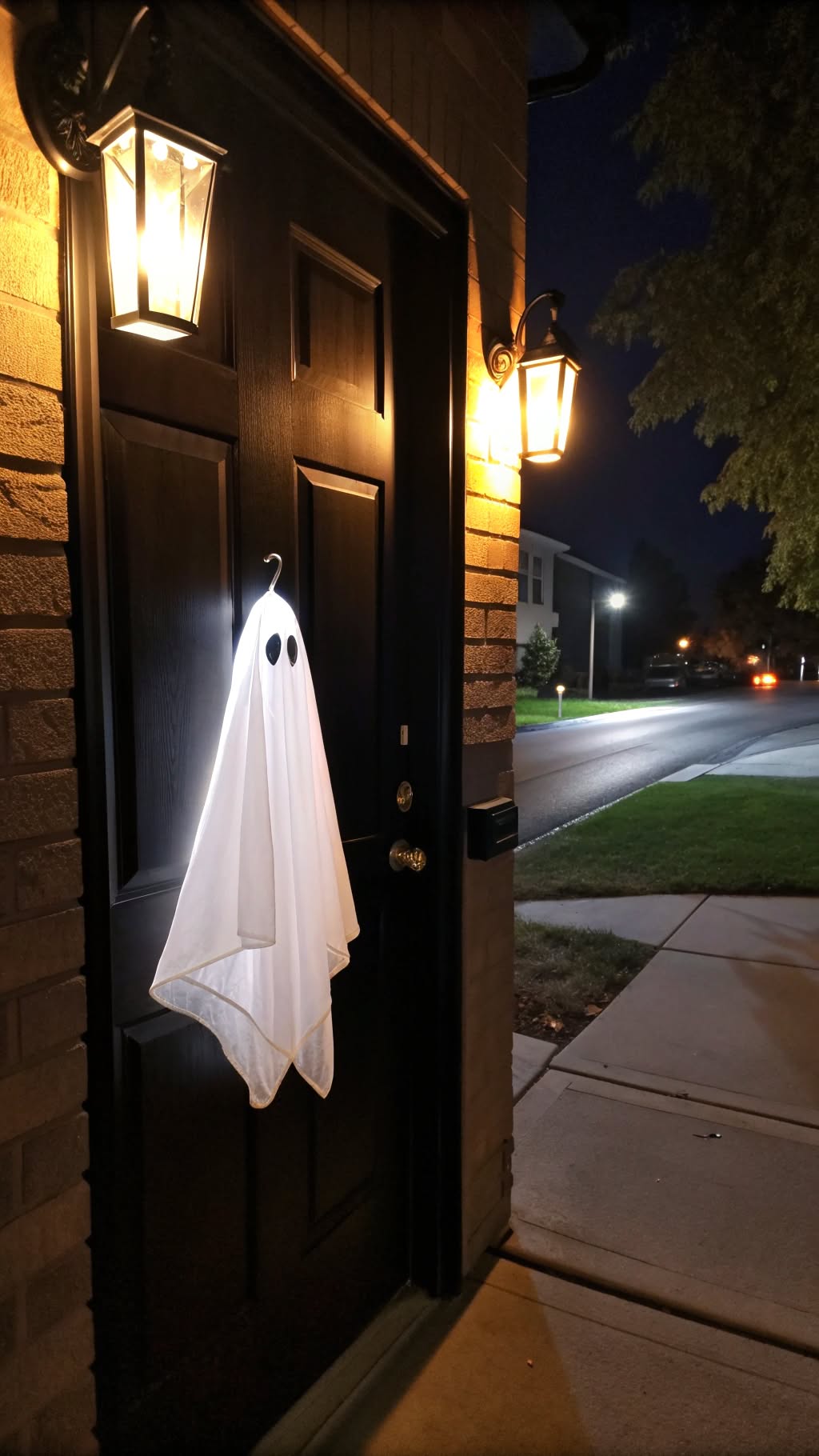10. Glow-in-the-Dark Ghost Door Hanger