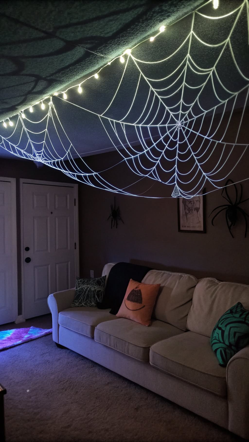 10. Glow-in-the-Dark Spiderwebs