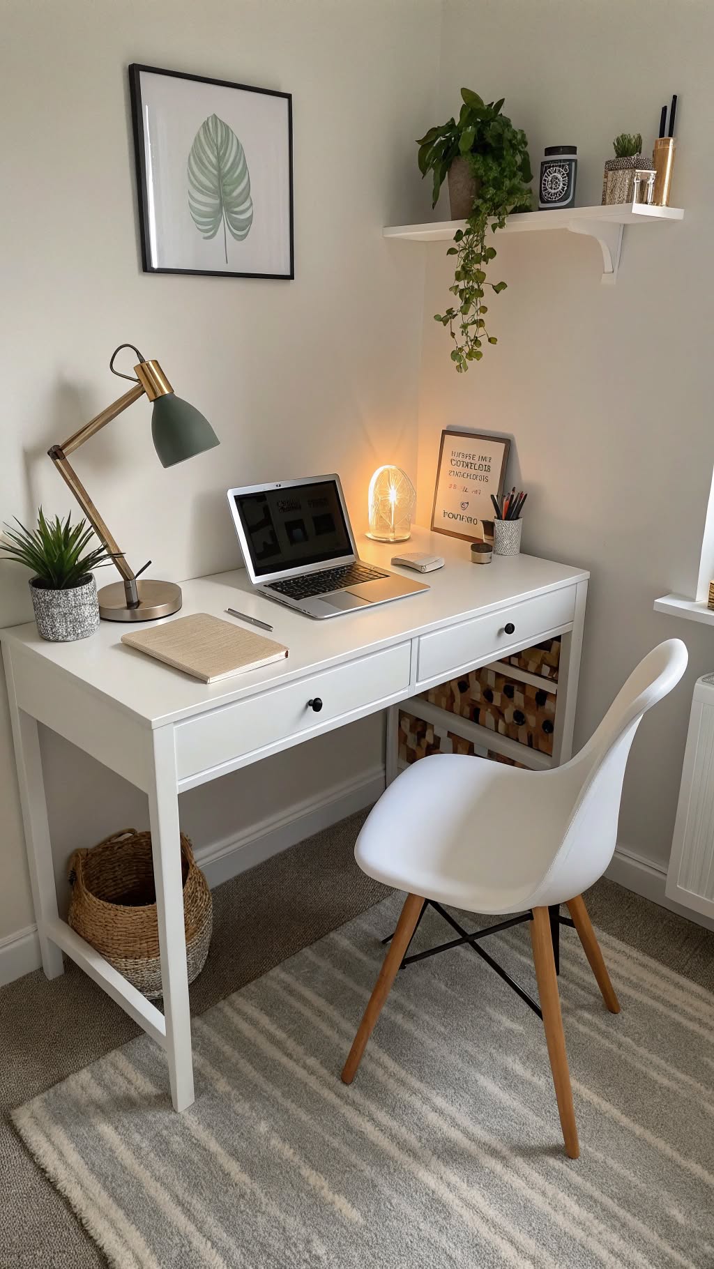 12. Corner Desk to Maximize Unused Space