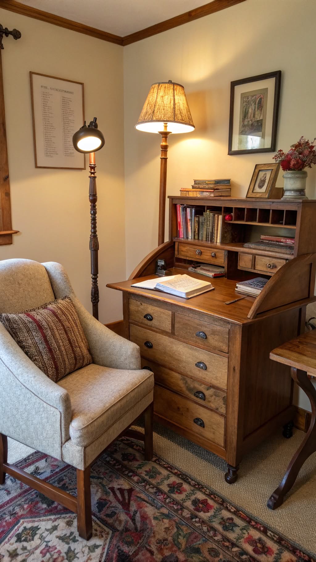 12. Create a Cozy Reading Nook Desk