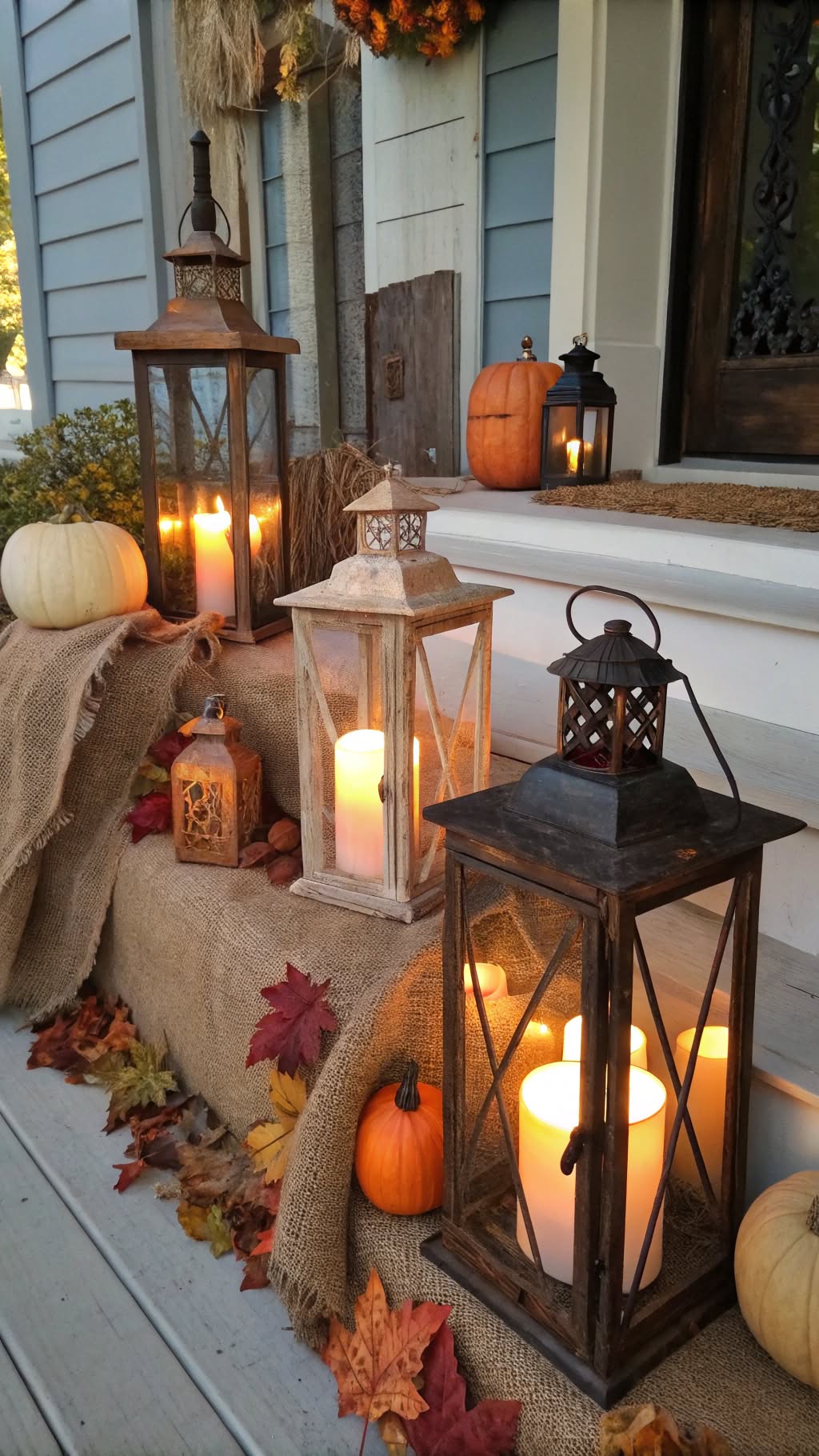 12. Vintage Lanterns with Candles