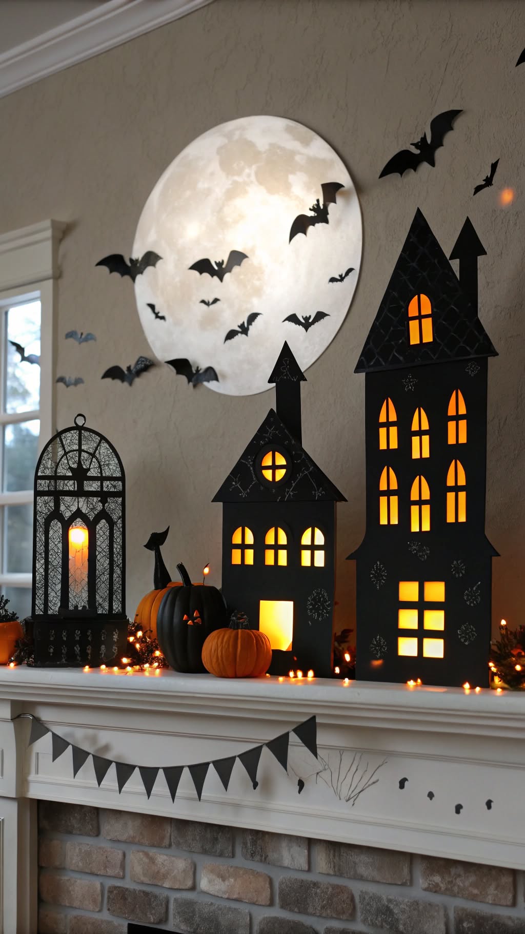 13. Haunted House Silhouettes