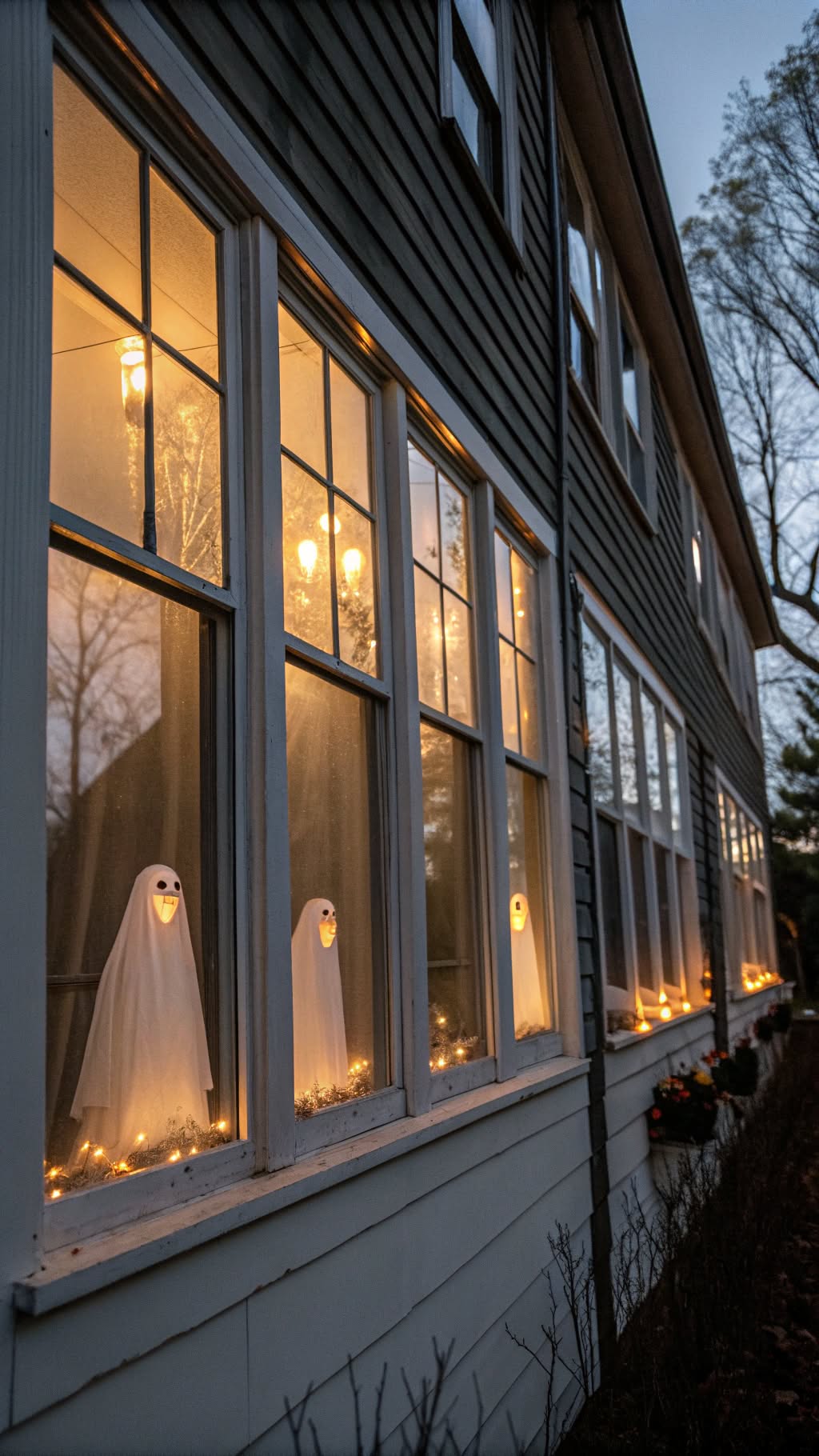 15. Ghostly Silhouettes in Windows