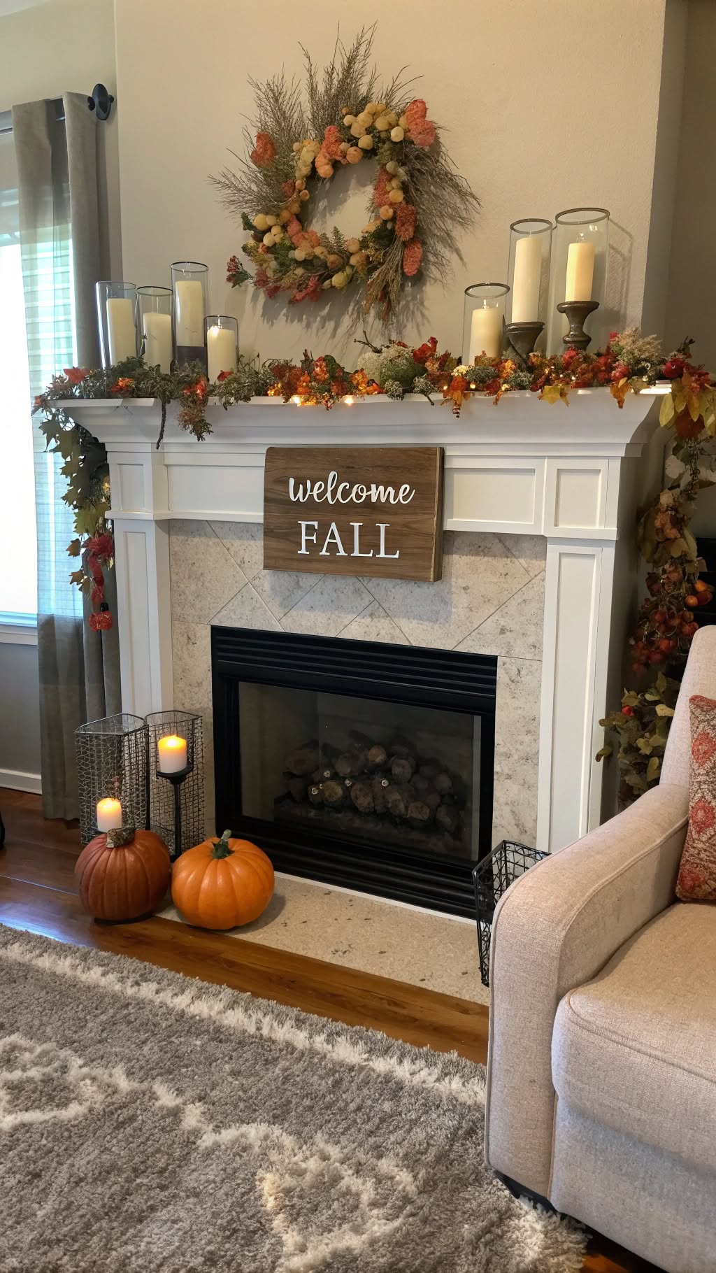 16. Style Your Mantel with Fall Finds