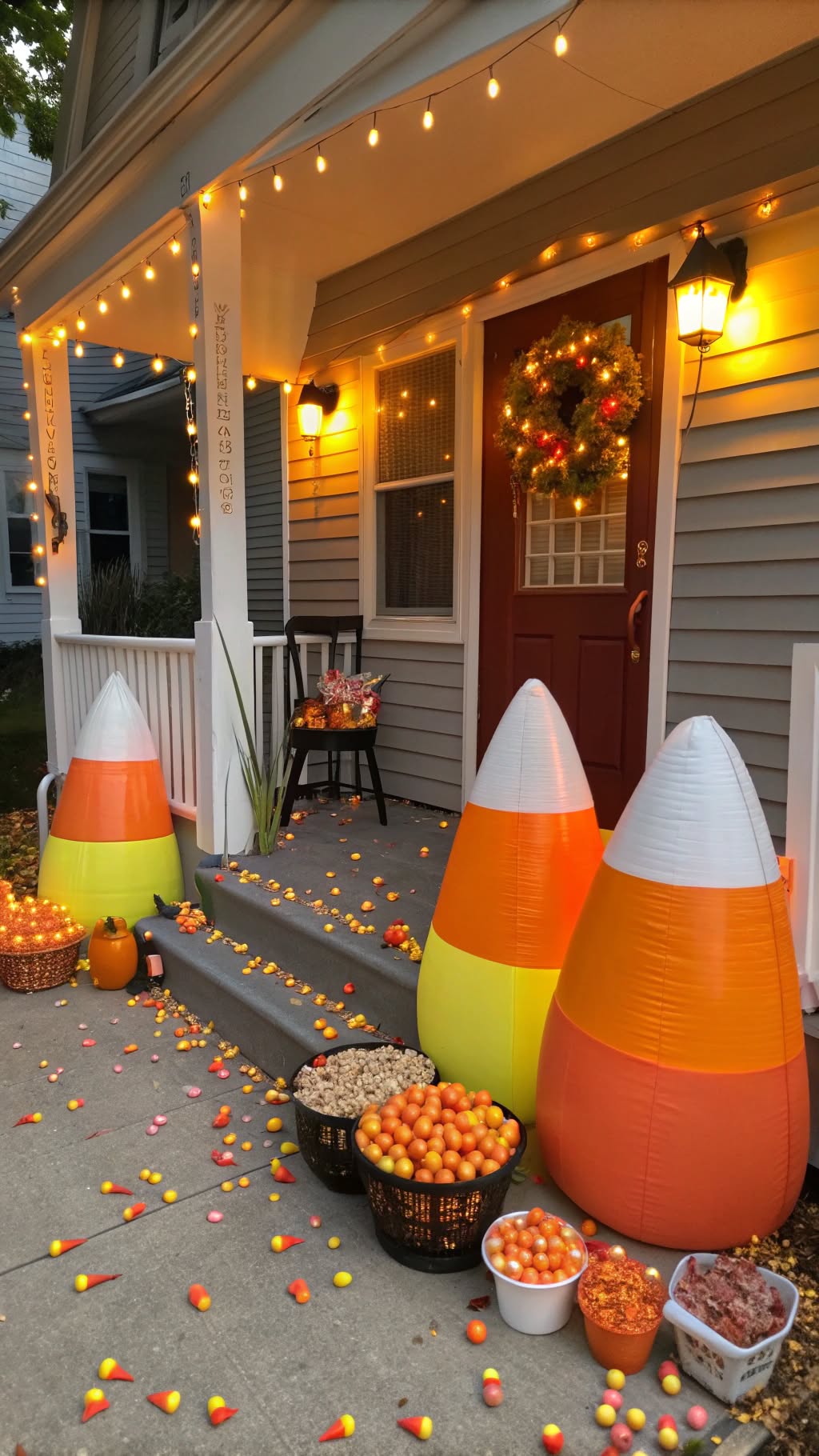 17. Candy Corn Color Explosion