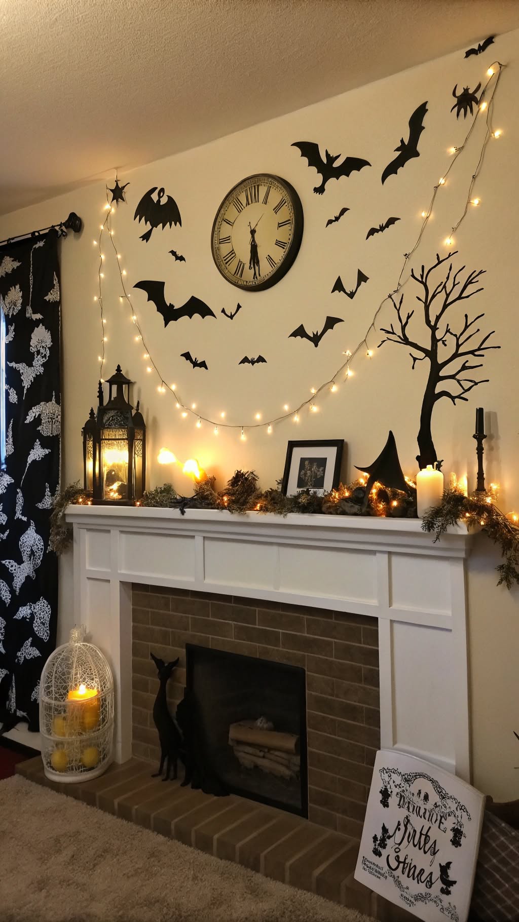 19. Spooky Silhouette Wall Art