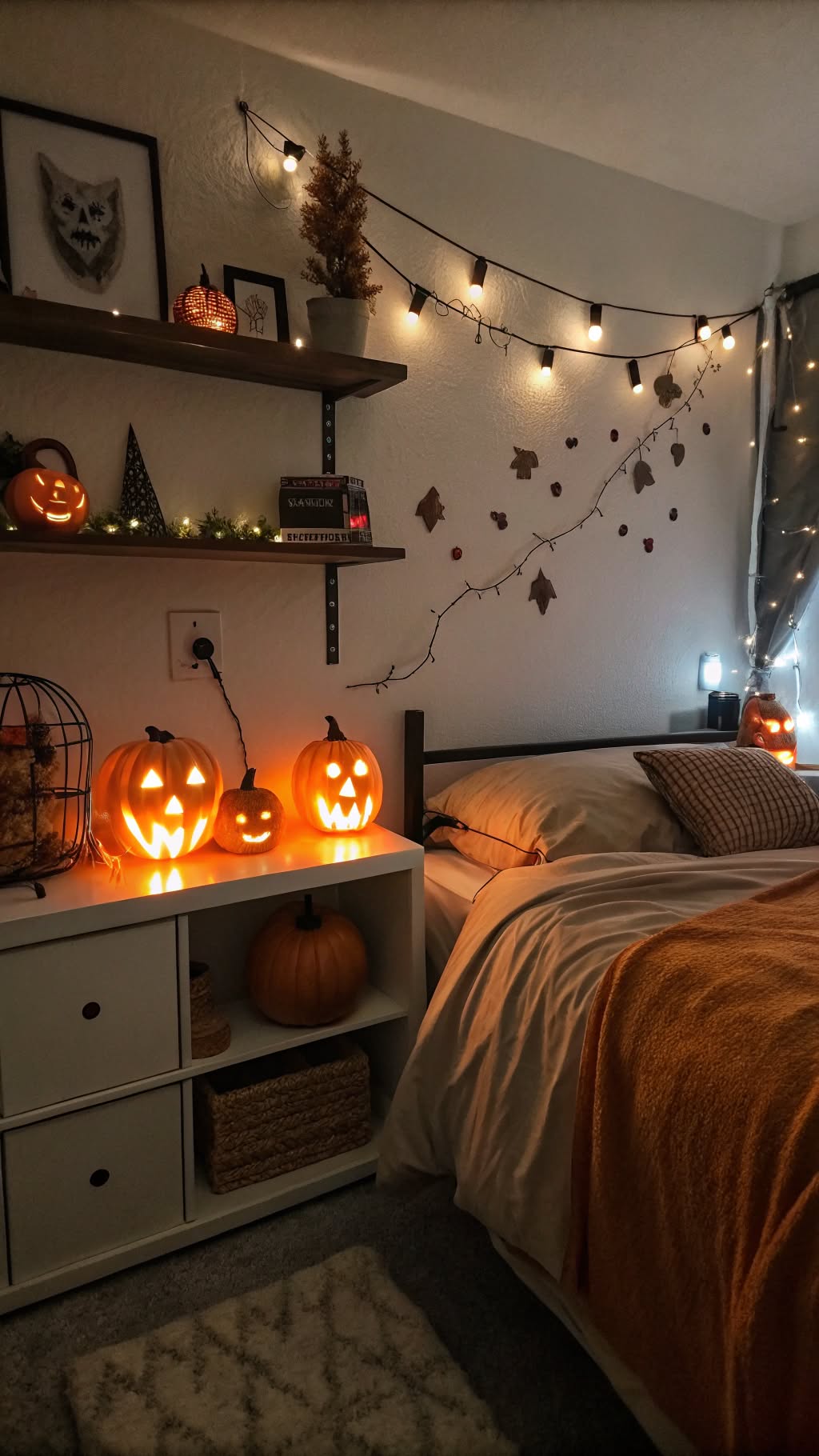 1. Glow-in-the-Dark Pumpkin Lanterns