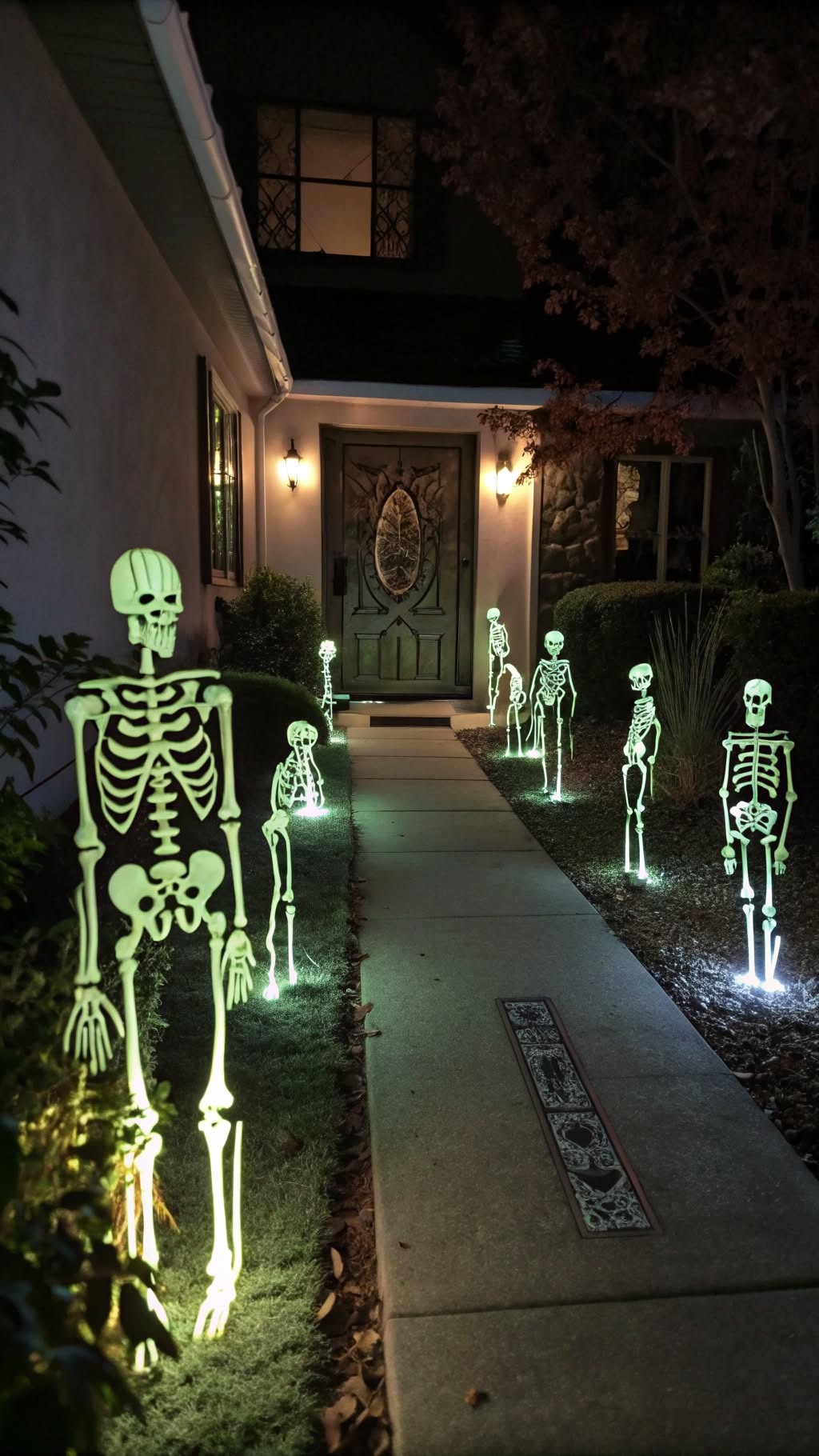 1. Glow-in-the-Dark Skeleton Pathway