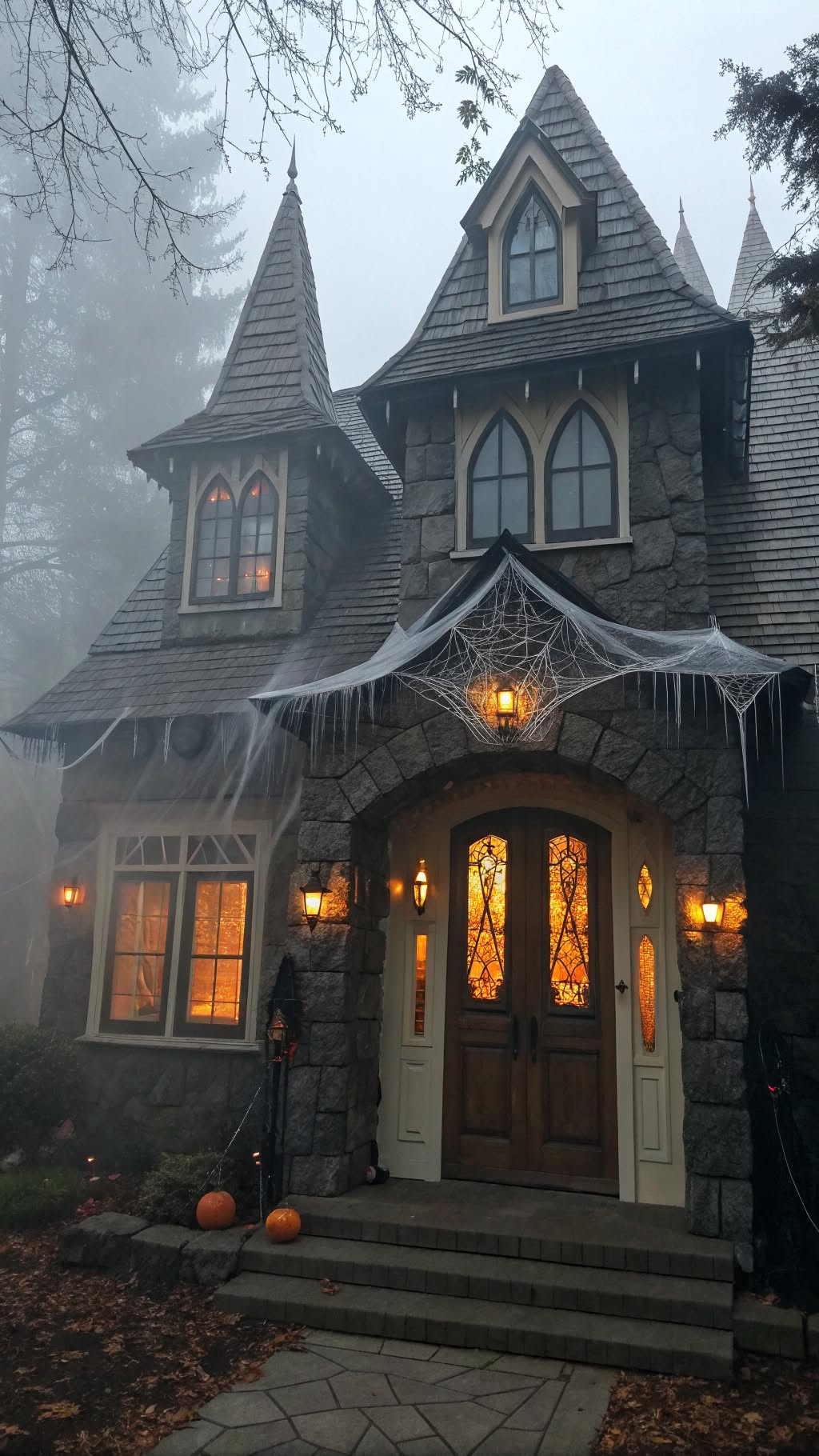 1. Haunted House Facade