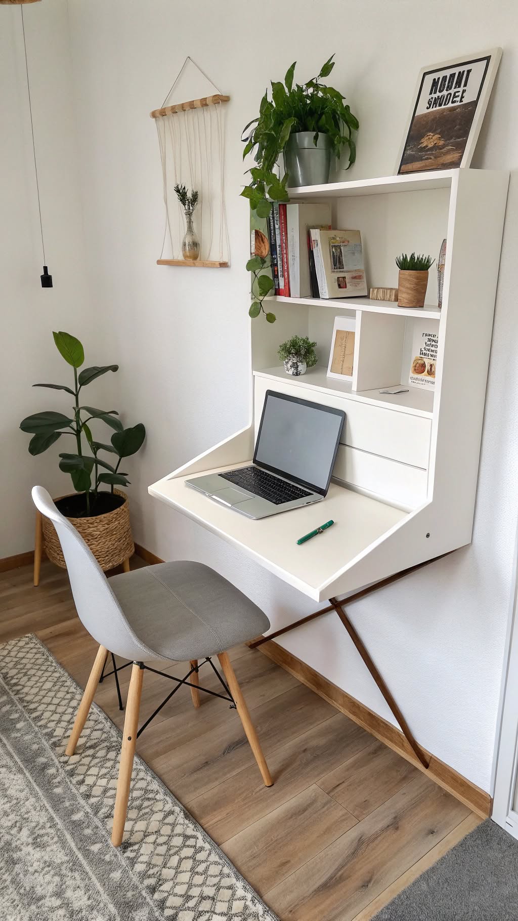 1. Wall-Mounted Desks: Maximize Your Floor Space