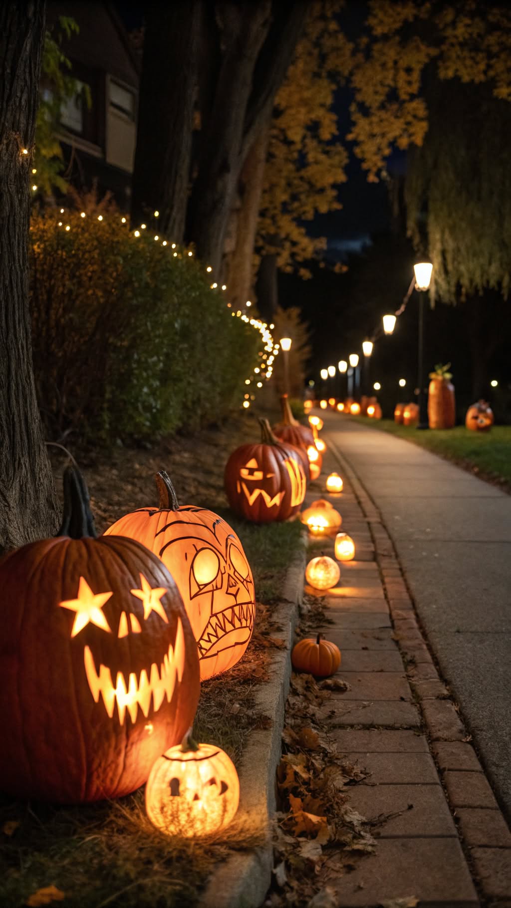 20. Pumpkin Pathway Illumination