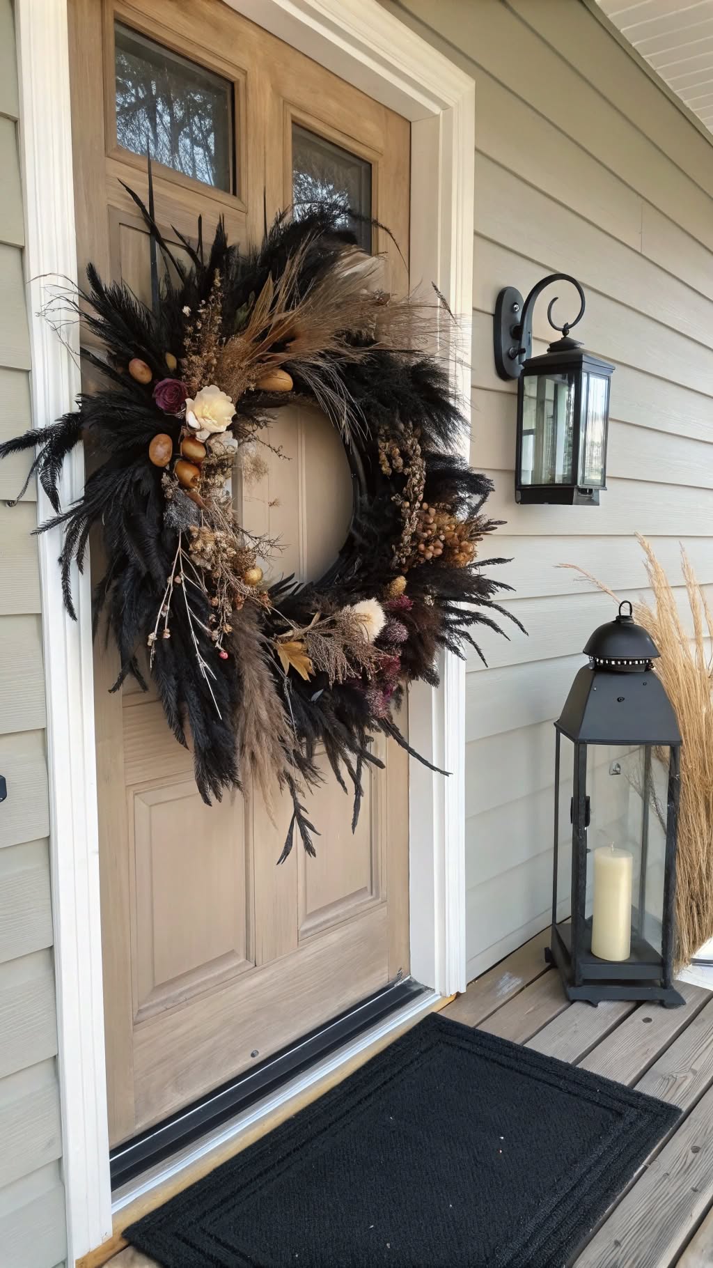 2. Minimalist Black Wreath