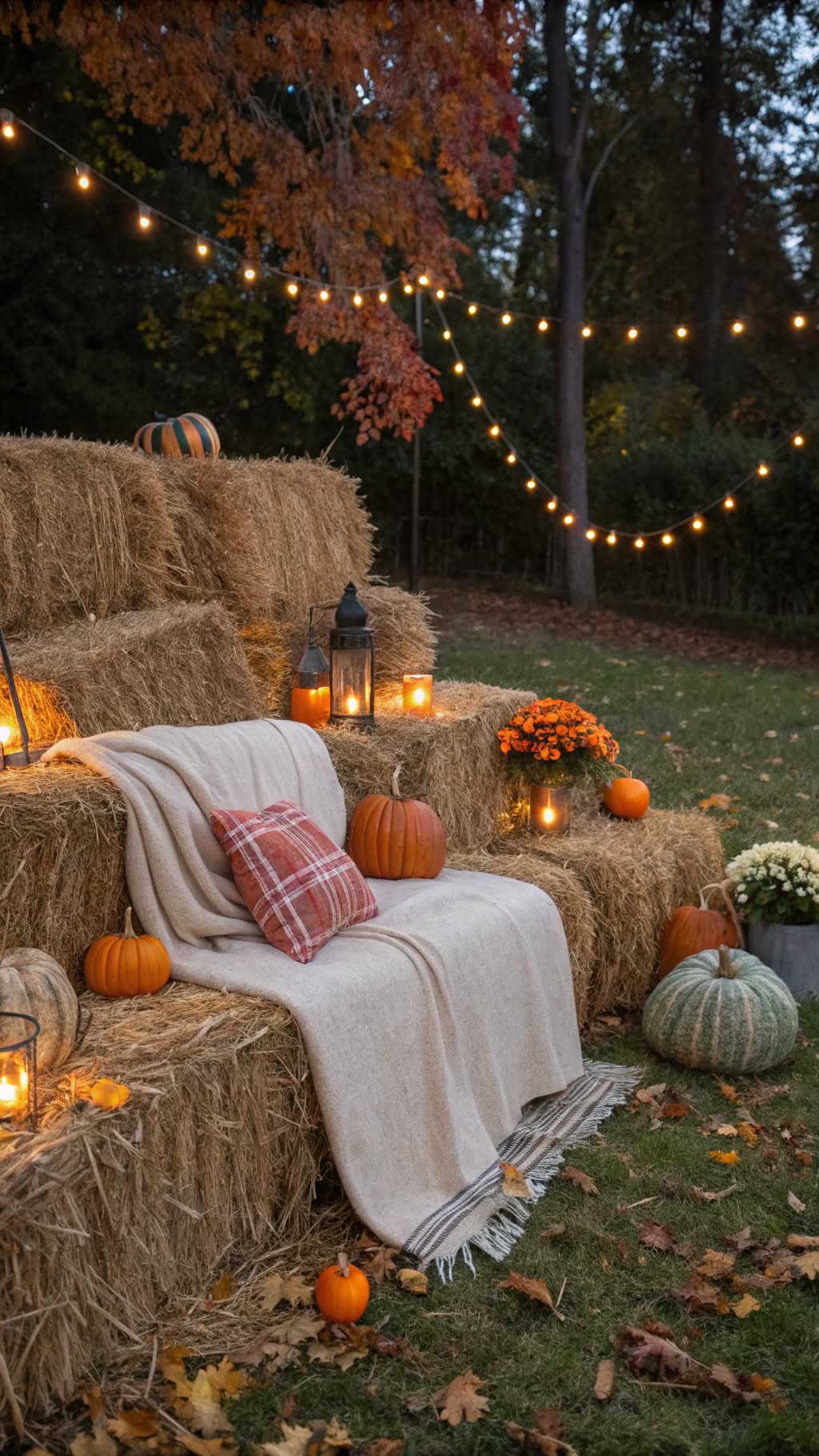3. DIY Hay Bale Seating