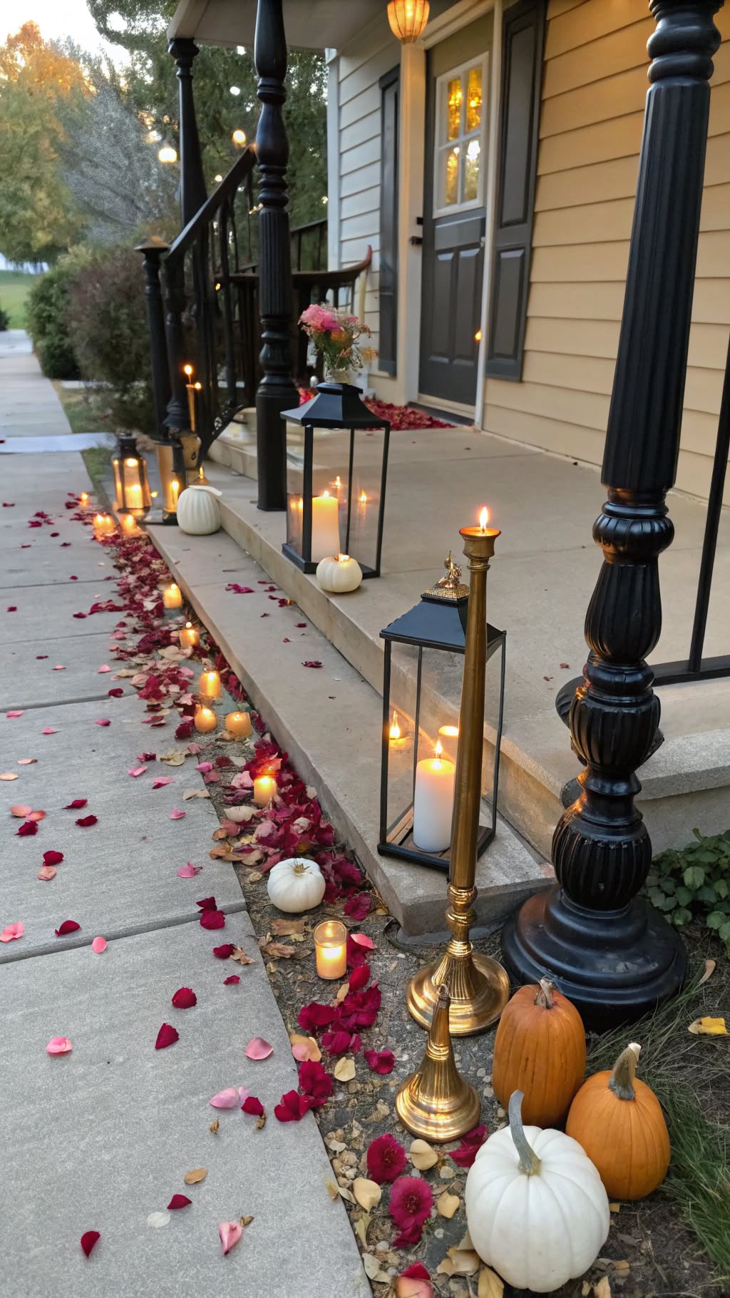 3. Glamorous Candlelit Pathway