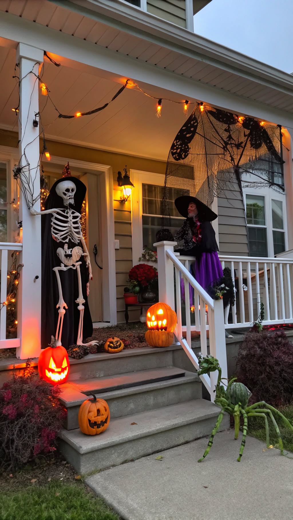 3. Haunted Porch with Animated Props