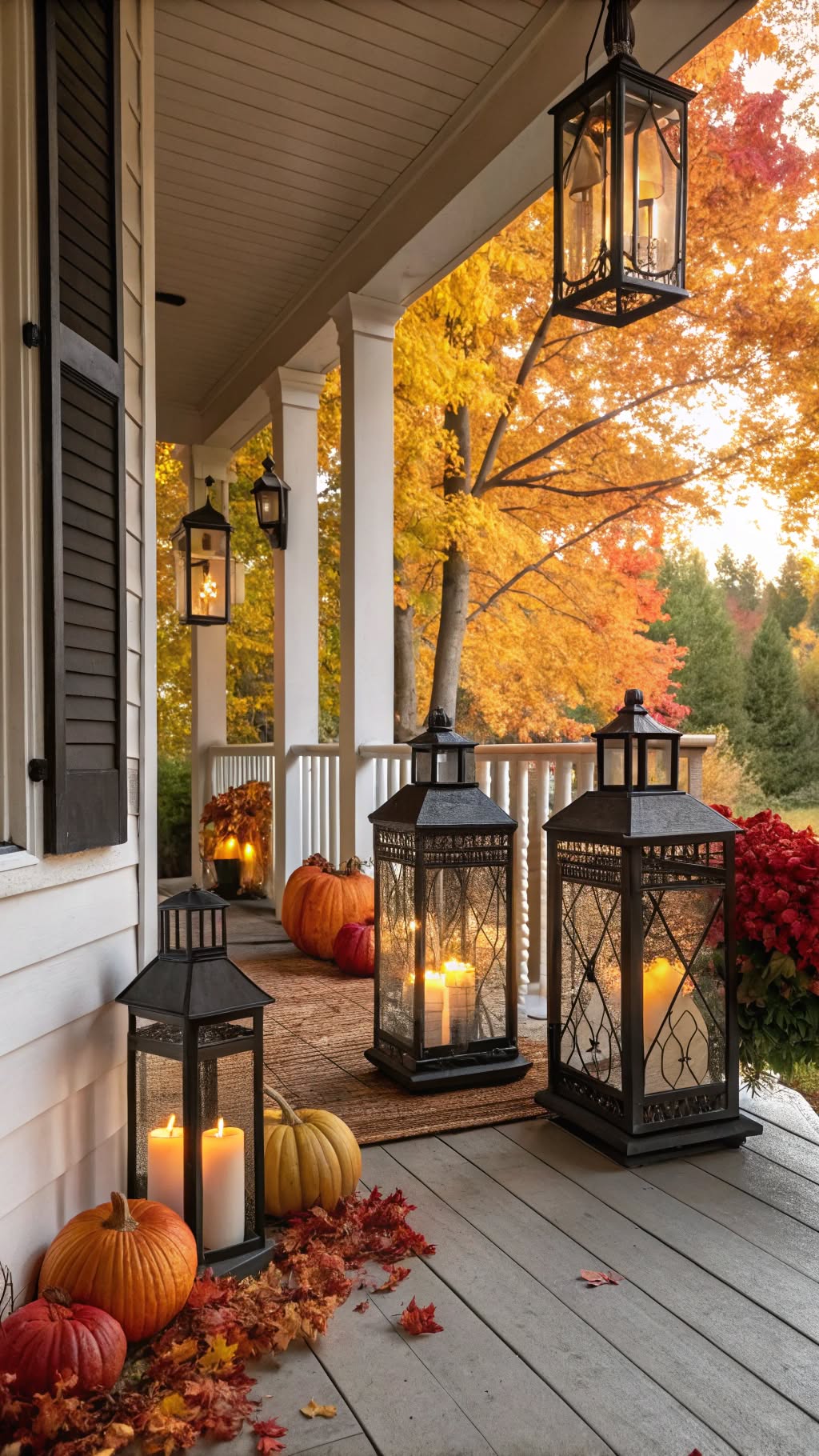 3. Warm Lighting with Lanterns