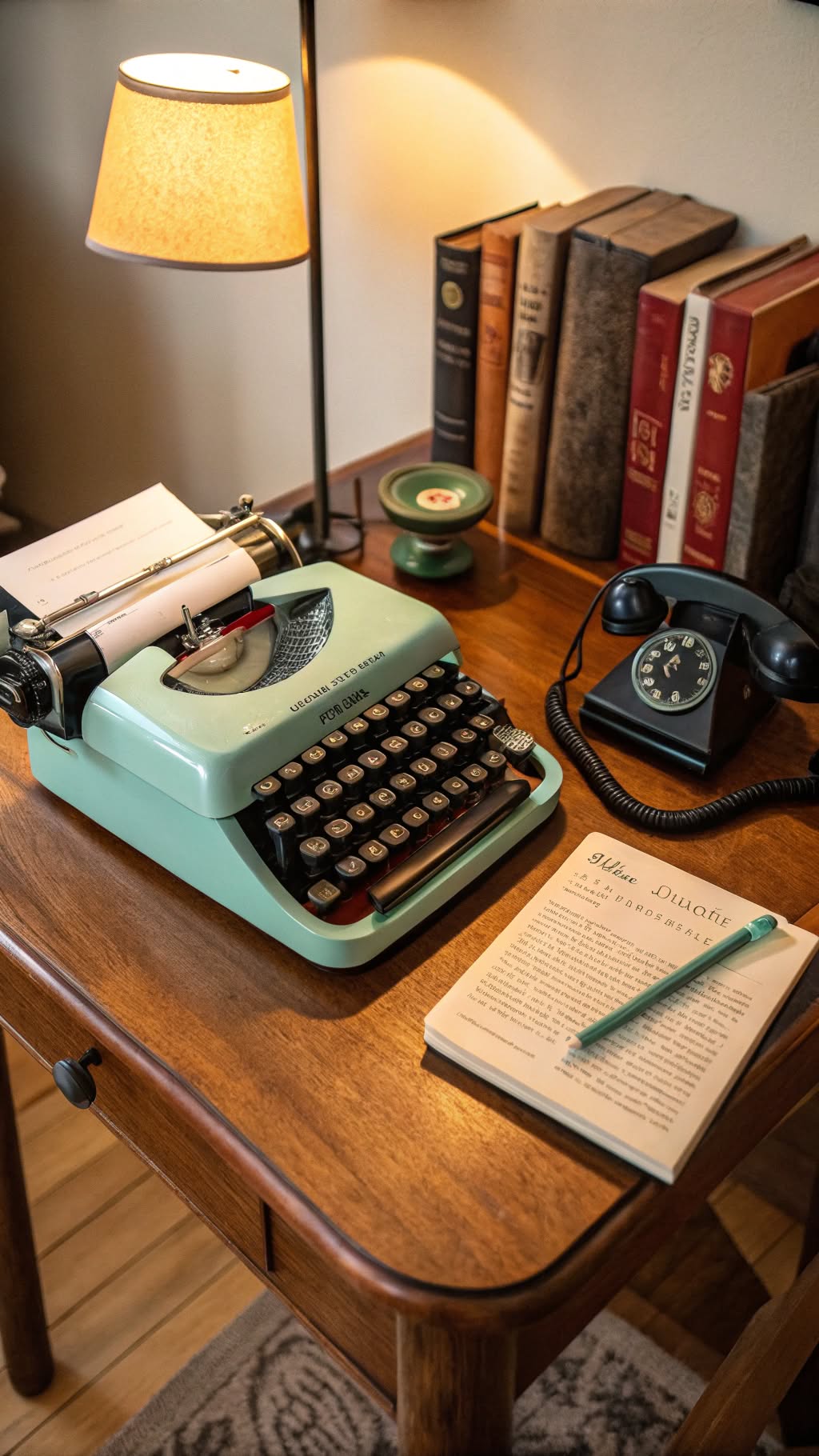 4. Retro Typewriter as a Decorative Focal Point