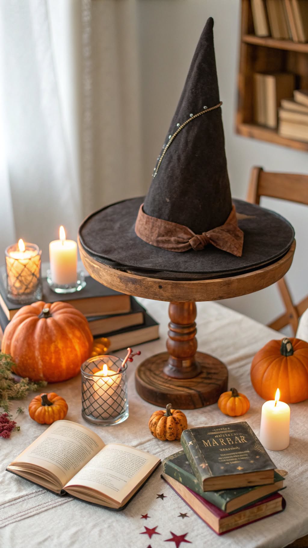 4. Vintage Witch Hat Centerpiece