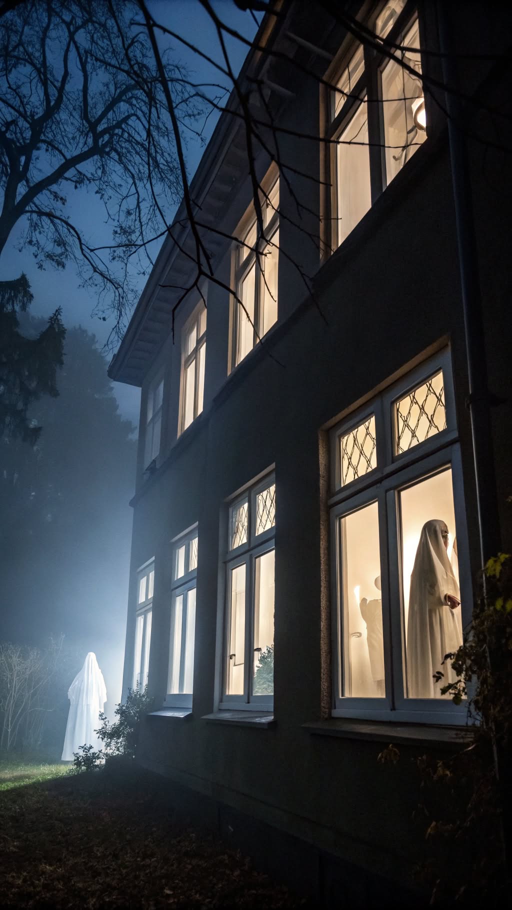 5. Ghostly Silhouettes in the Windows