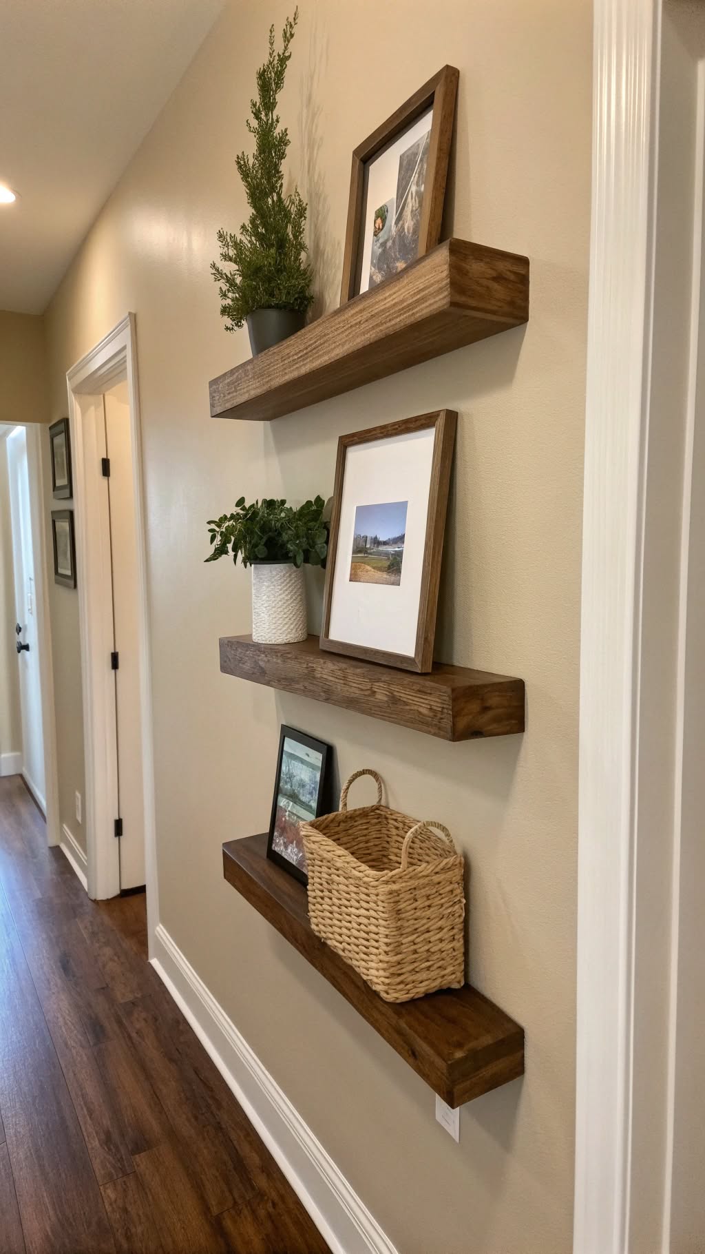 5. Install Floating Shelves