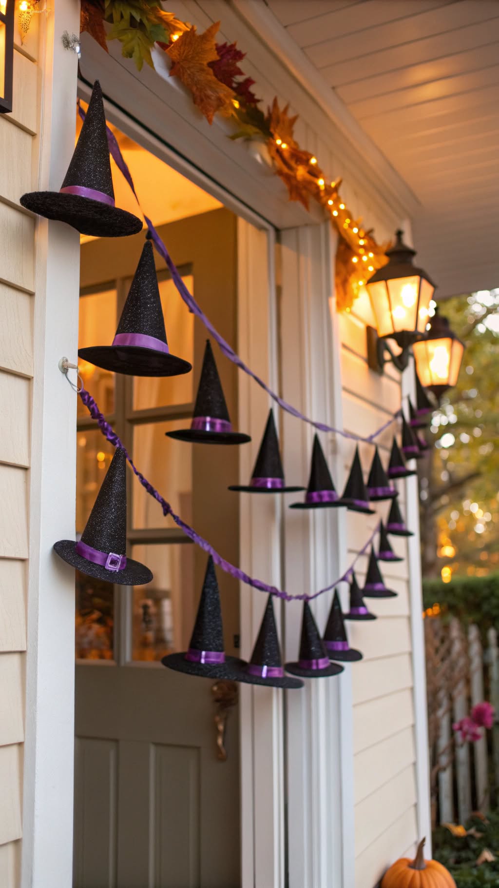 5. Mini Witch Hat Garland