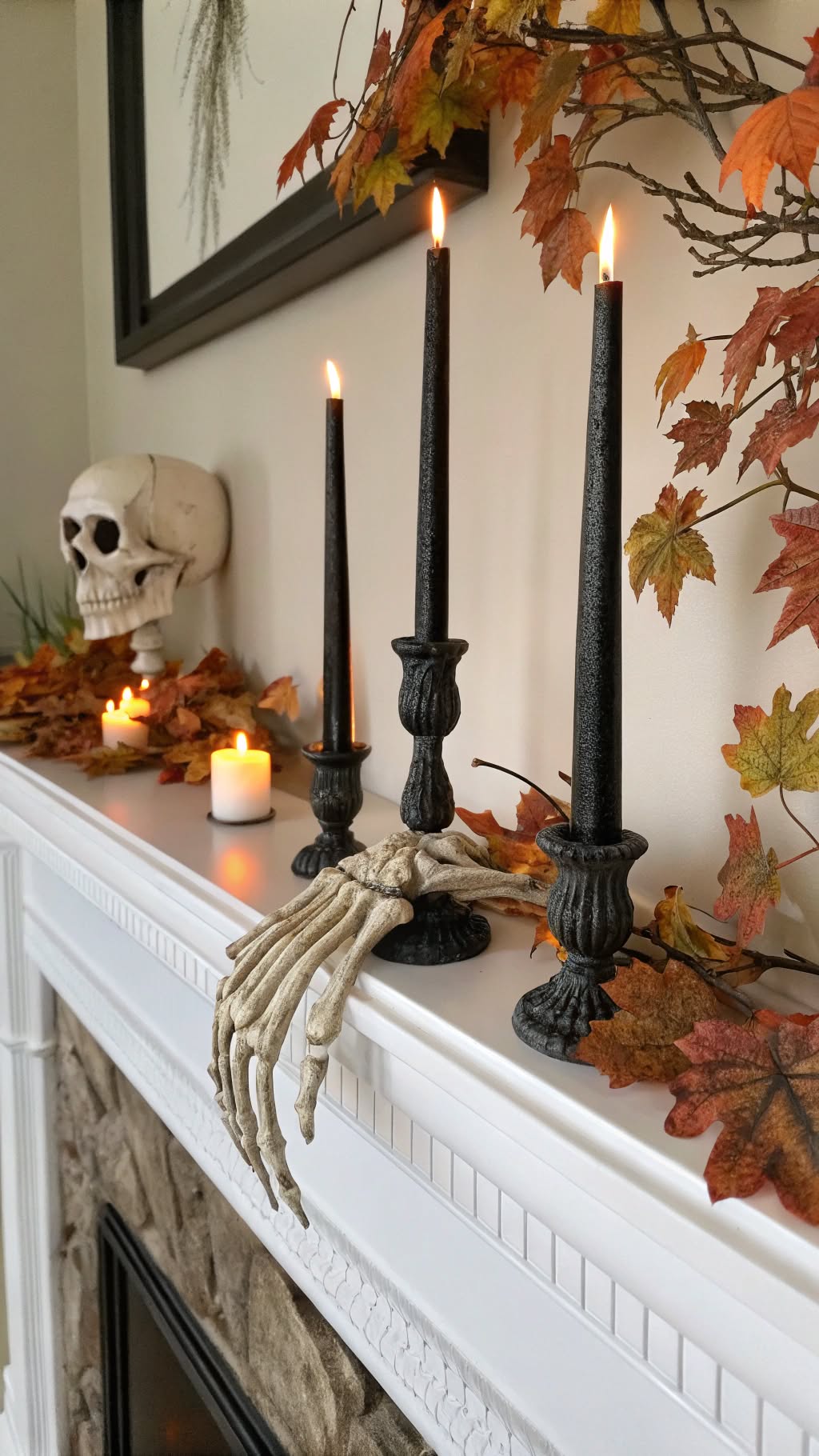 5. Skeleton Hand Candlesticks