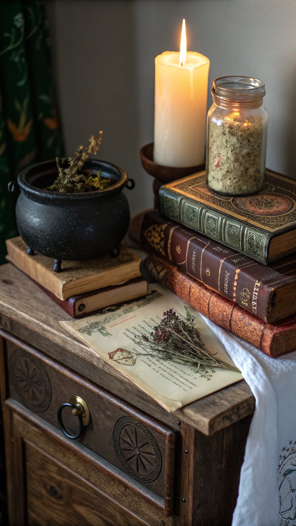 5. Spellbook-Inspired Nightstand
