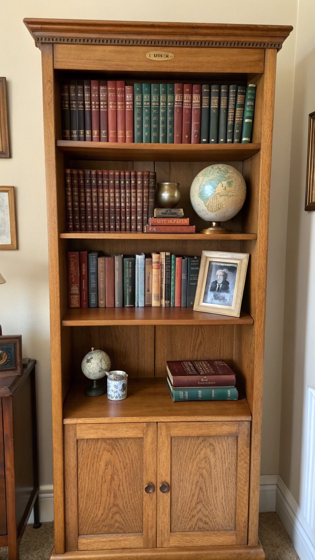 5. Vintage Bookshelf for Stylish Storage