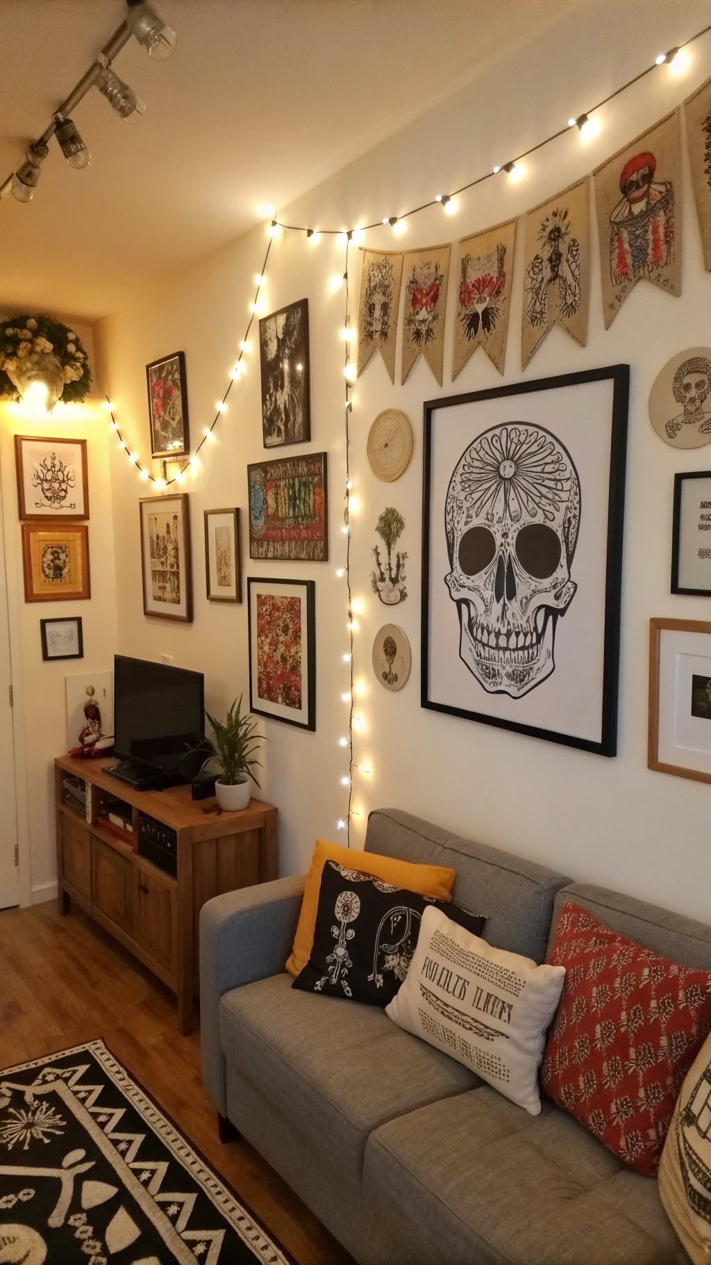 7. Skeleton Wall Art