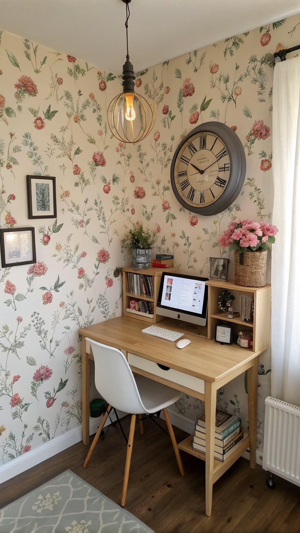 7. Vintage-Inspired Wallpaper for a Statement Wall