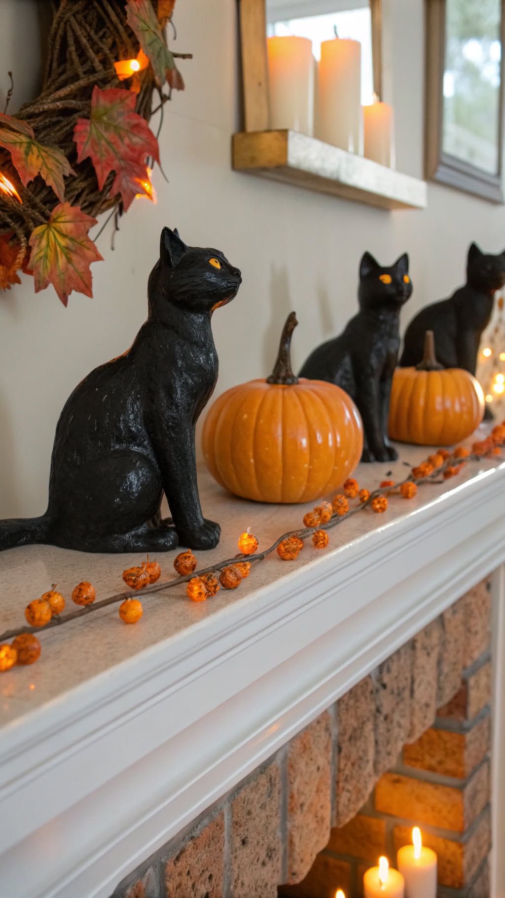 8. Black Cat Figurines
