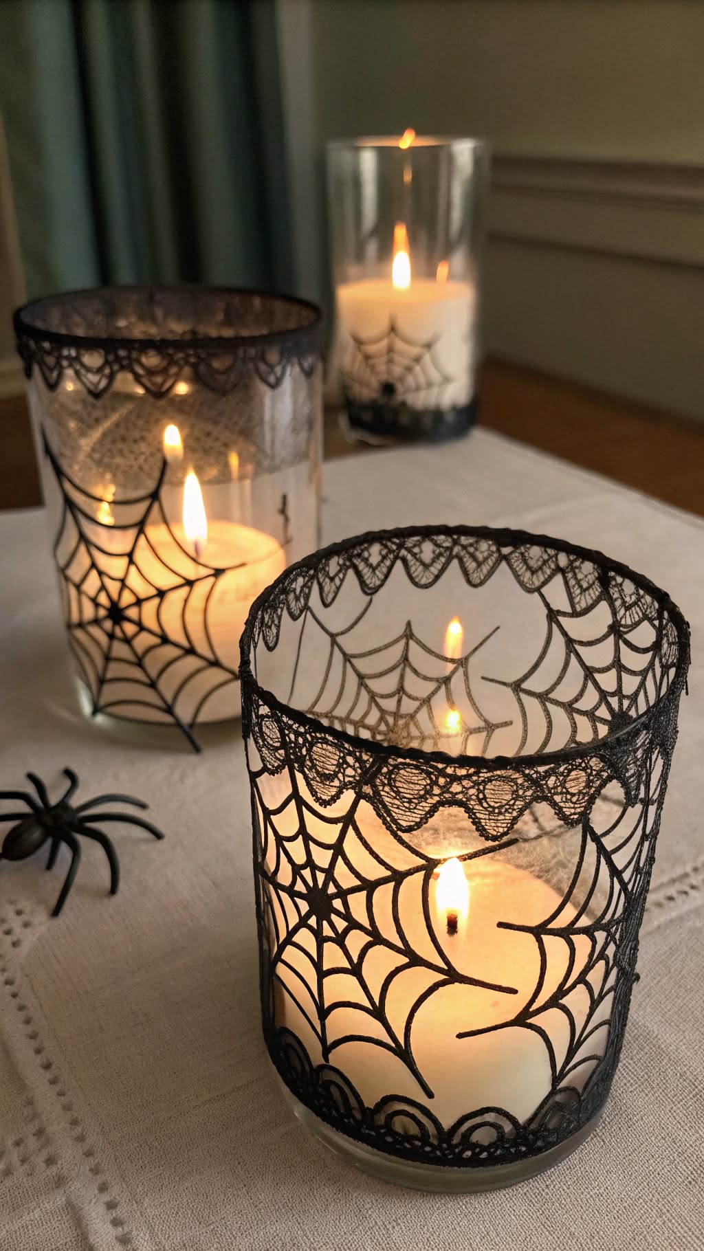 9. Creepy Candle Holders