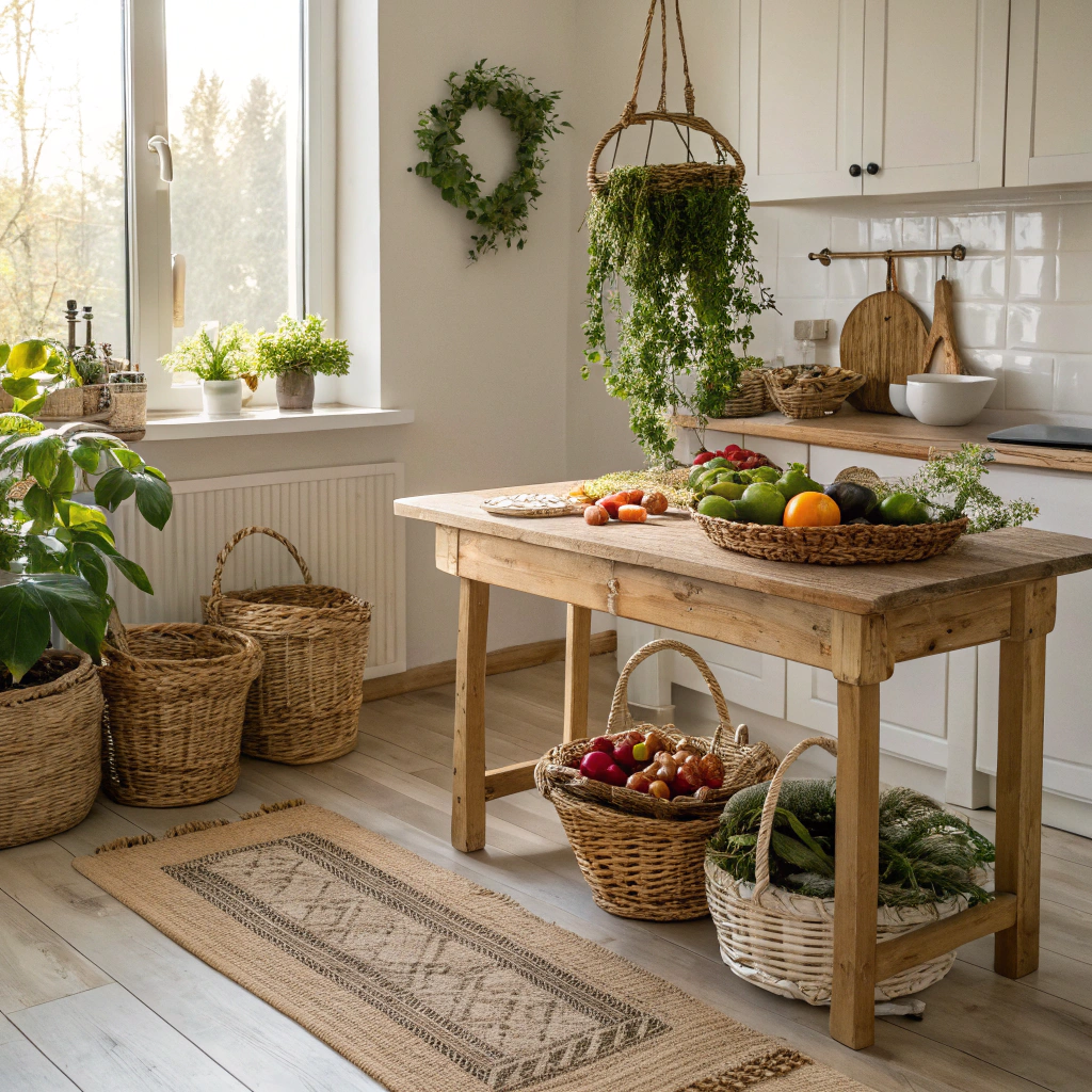 10. Welcoming Warmth with Woven Textures