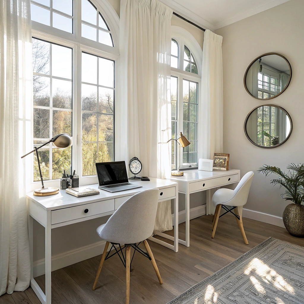 3. Maximizing Natural Light in Your Double Desk Home Office