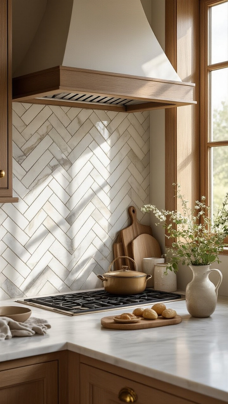 13. Timeless Marble Mosaic for Elegant Texture